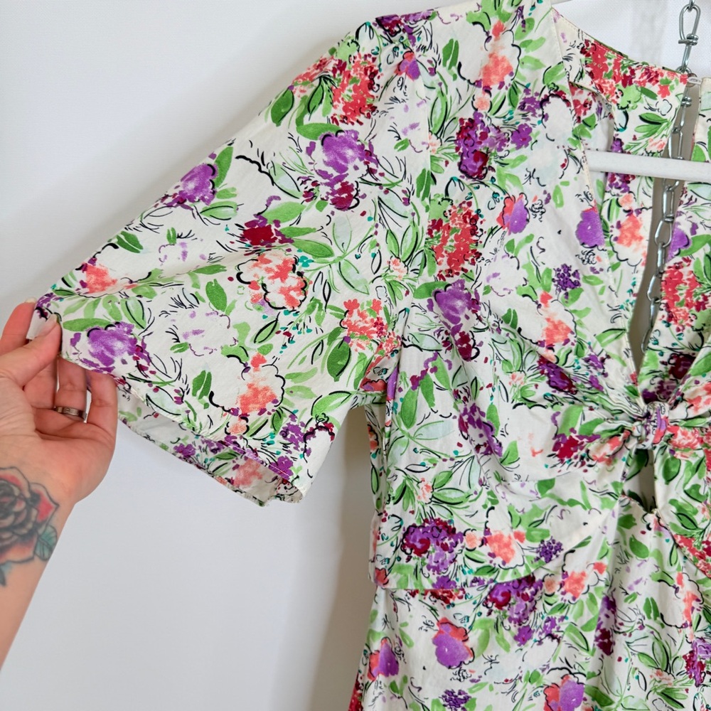 Zara maxi floral dress size L - Picture 7 of 10